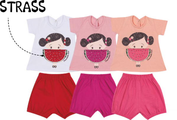 Conjunto Bata  com short cotton